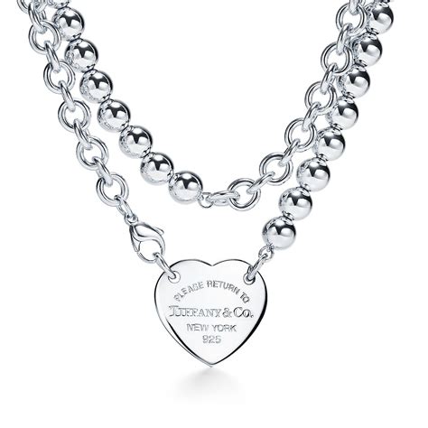 sterling silver tiffany necklace replica|tiffany and co necklace.